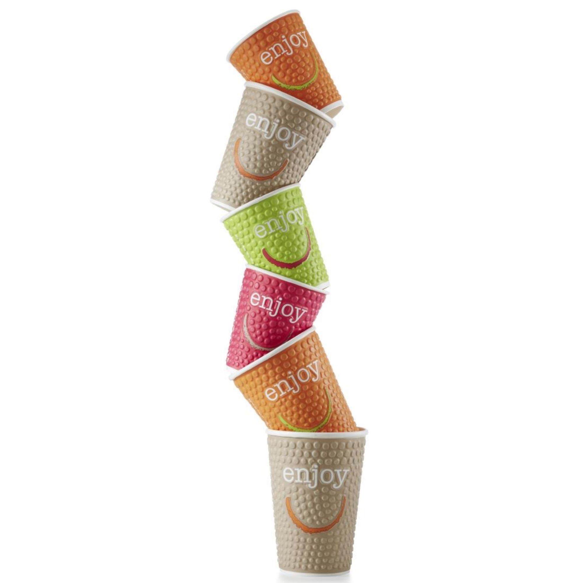 Picture of Huhtamaki Enjoy Double Wall Disposable Hot Cups 340ml / 12oz (Pack of 680) - CM574