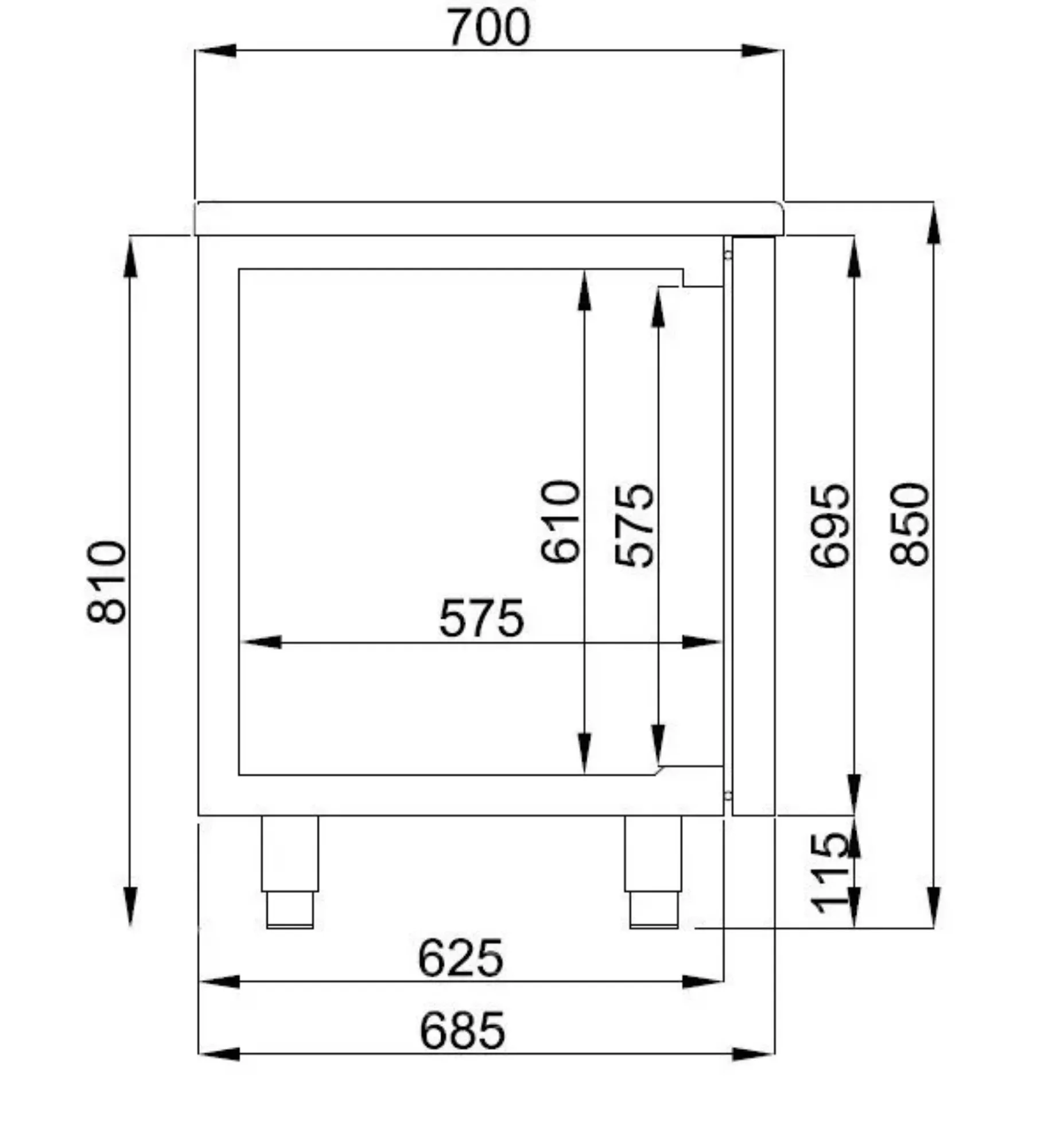 Picture of CombiSteel 700 Refrigerated Counter 9 Drawers - 7489.5580