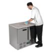 Picture of Polar G-Series Double Door Counter Fridge with Granite Work Top 240Ltr - CL108
