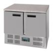 Picture of Polar G-Series Double Door Counter Fridge with Granite Work Top 240Ltr - CL108