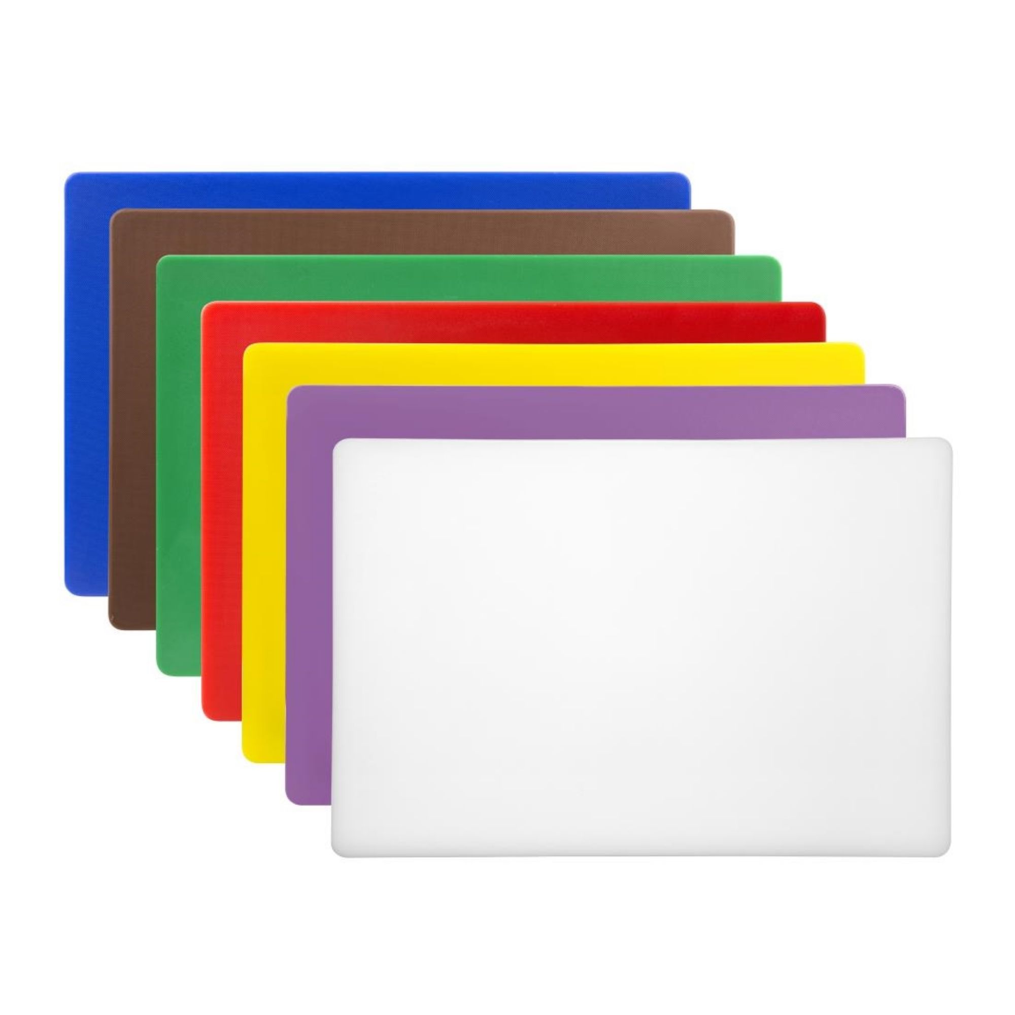 Picture of Hygiplas Low Density Chopping Boards Set 450x300x20mm (Pack of 7) - CH044
