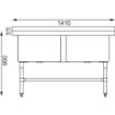 Picture of Vogue Double Deep Pot Sink - CF406
