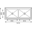Picture of Vogue Double Deep Pot Sink - CF406