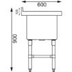 Picture of Vogue Deep Pot Sink - CE141