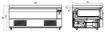 Picture of CombiSteel Refrigerated/Freezer Counter 1 Drawer 3X 1/1 GN - 7450.0235