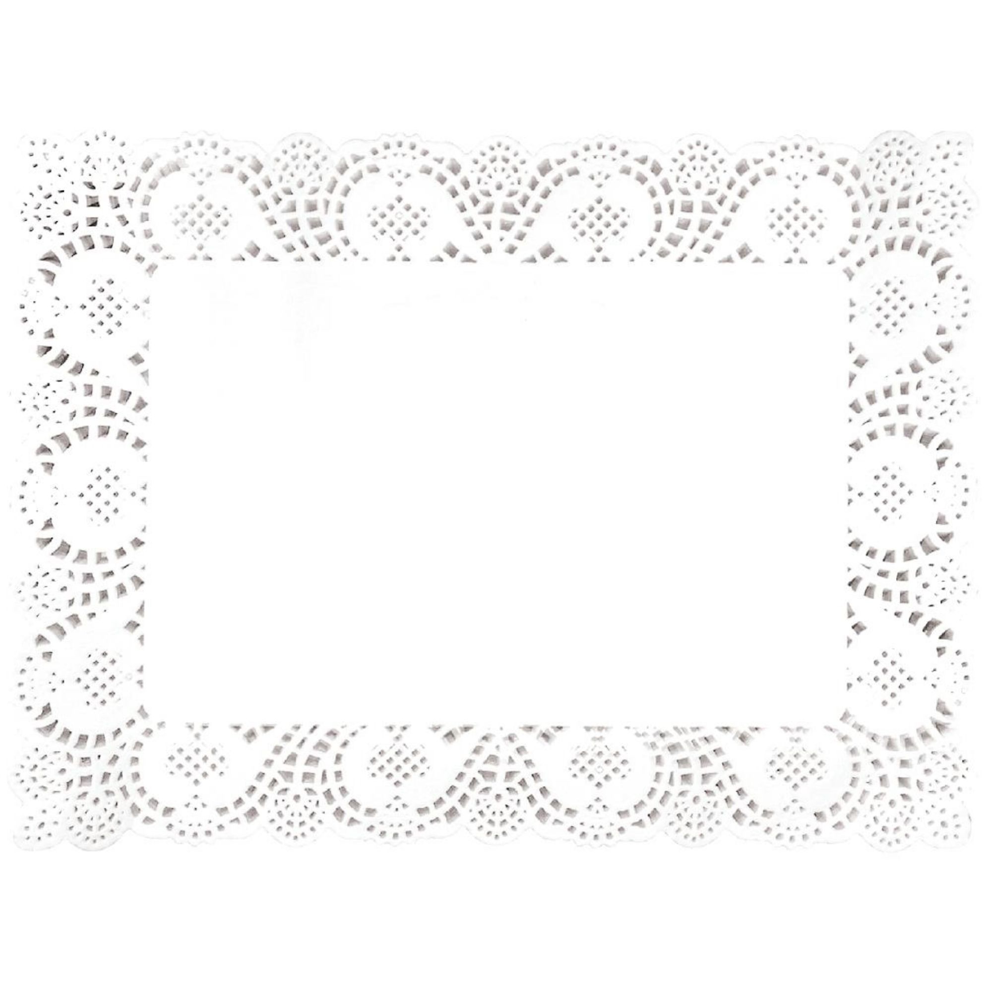 Picture of Olympia Rectangular Paper Doilies 400mm (Pack of 250) - CE994