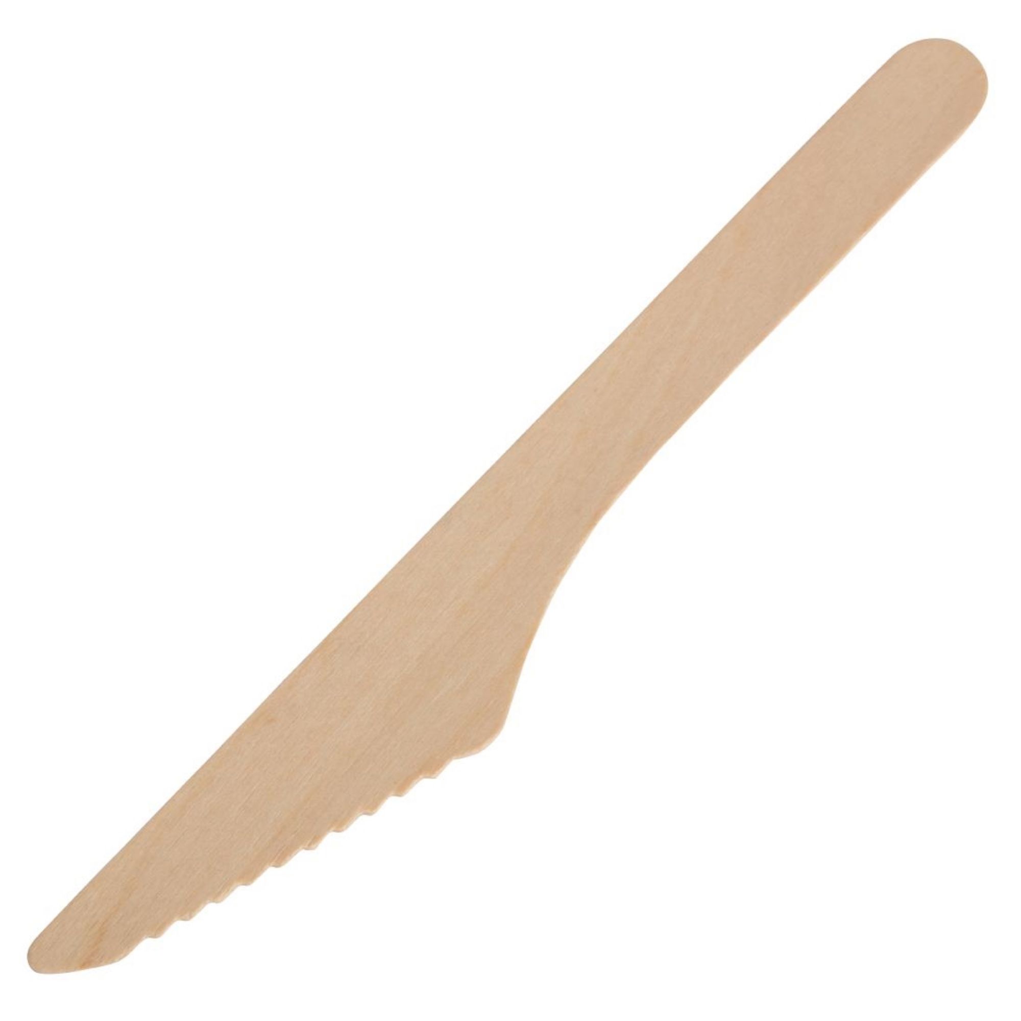 Picture of Fiesta Compostable Disposable Wooden Knives (Pack of 100) - CD902