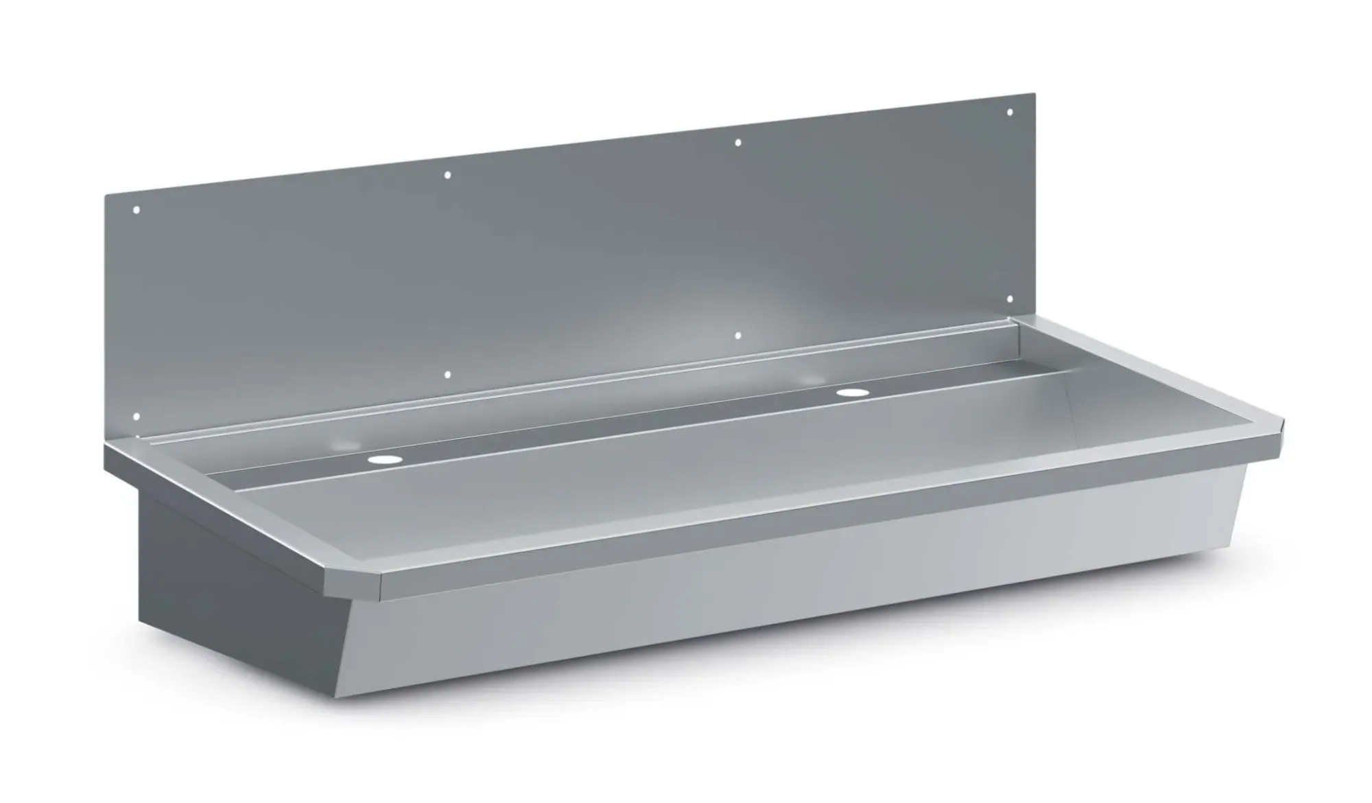 Picture of CombiSteel Stainless Steel Wash Basin 1 Tap 1200Mm Drain Plug And Splash Shield Included - 7013.4605