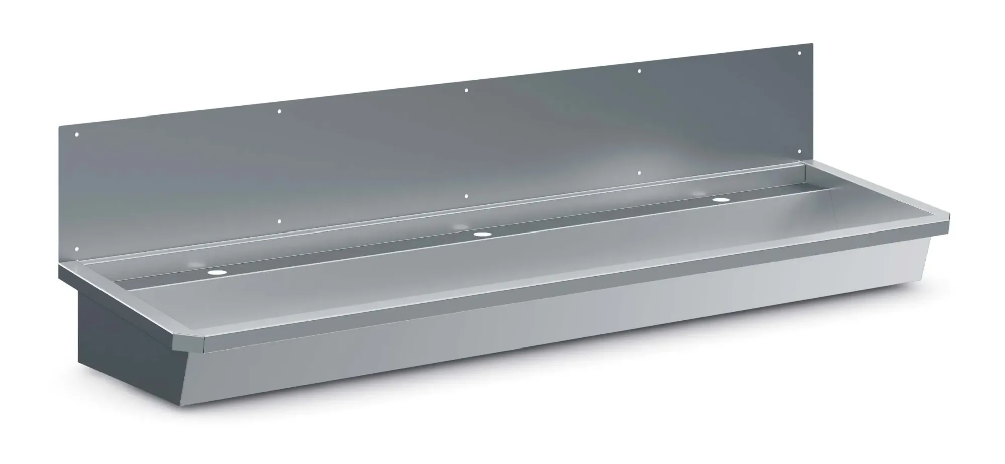 Picture of CombiSteel Stainless steel Wash Basin 1 Tap 1800Mm Drain Plug And Splash Shield Included - 7013.4610