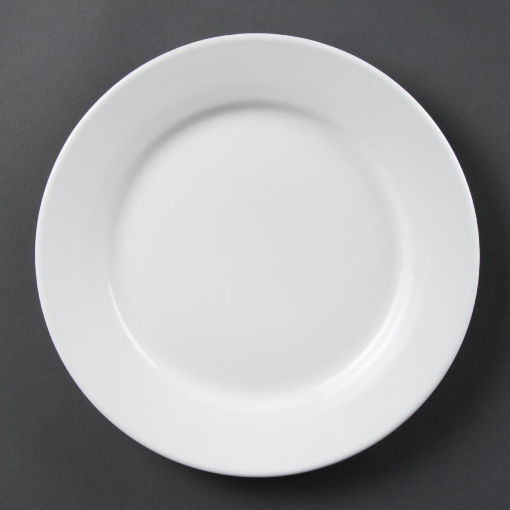 Picture of Olympia Whiteware Wide Rimmed Plates 250mm (Pack of 12) - CB481