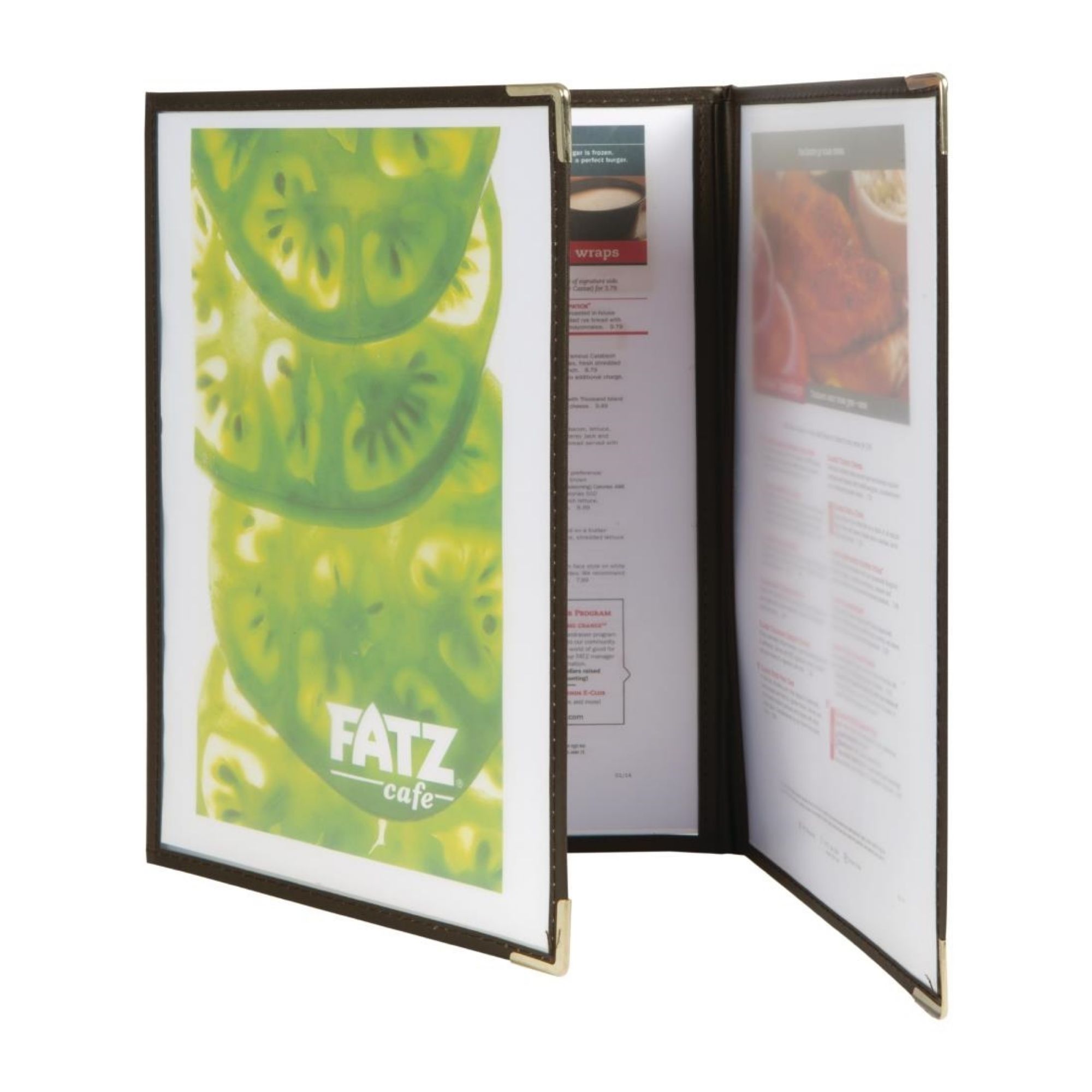 Picture of Securit Crystal Double Sided Menu Cover A4 Triple (3 pack) - CB843