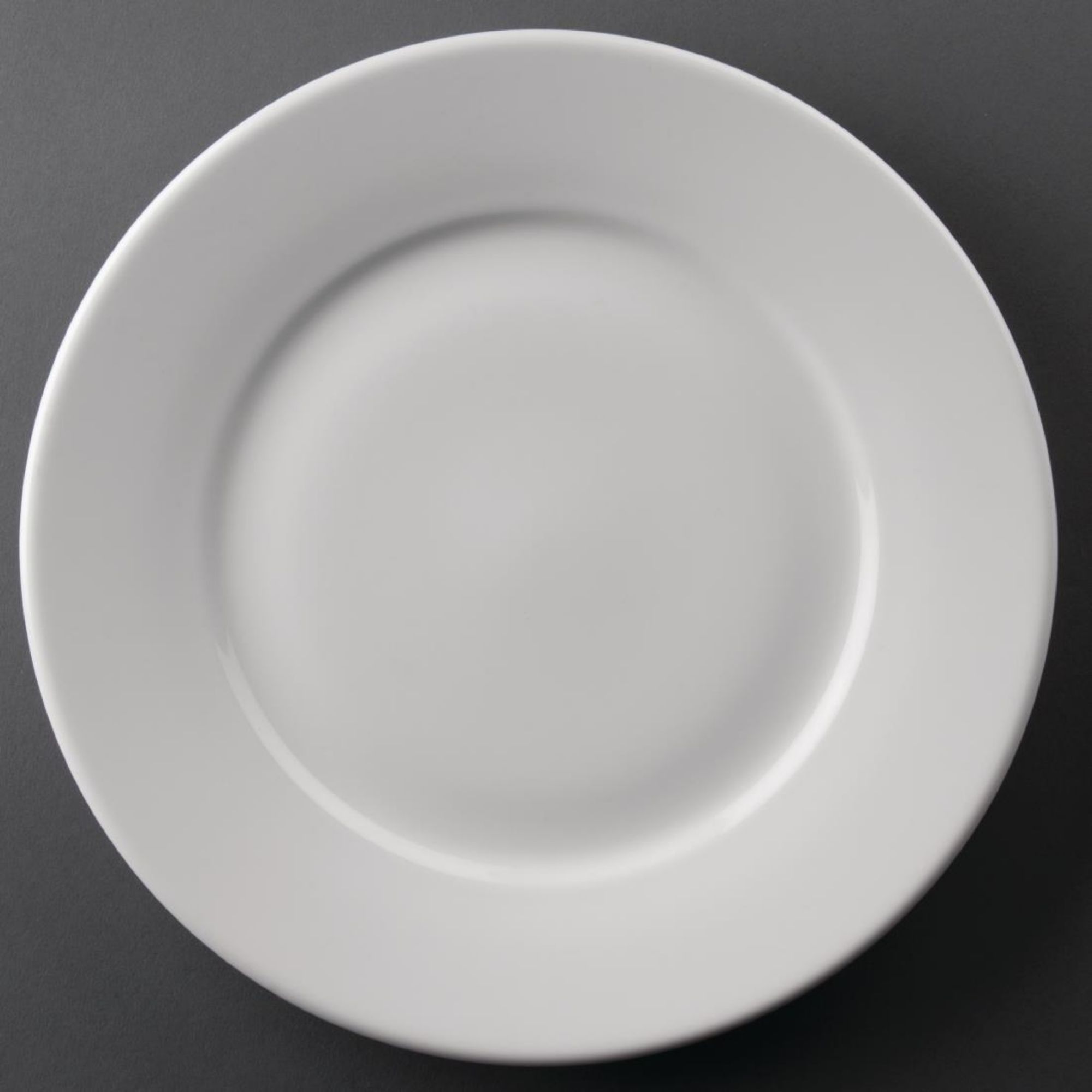 Picture of Olympia Athena Wide Rimmed Plates White 254mm (Pack of 12) - CC209
