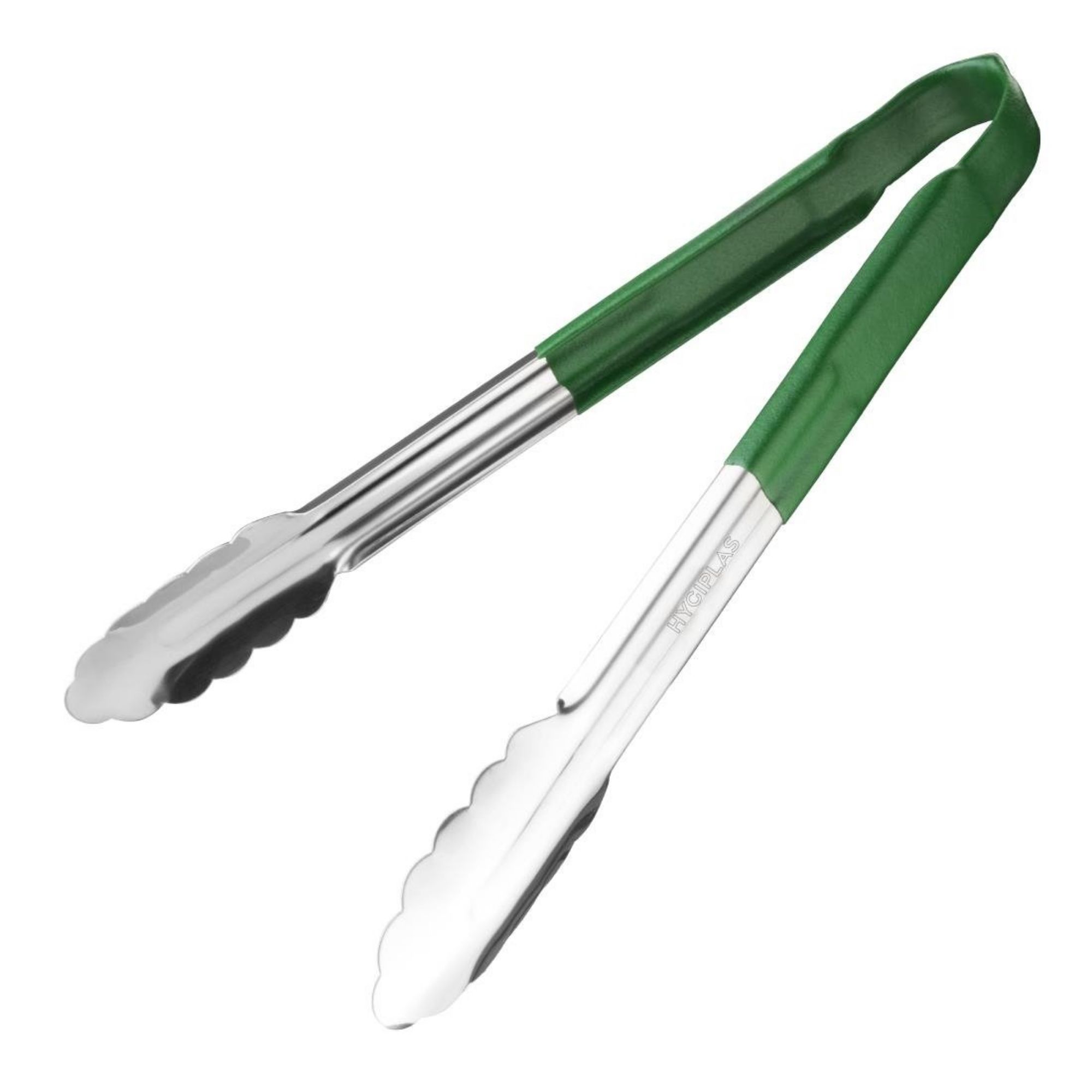 Picture of Hygiplas Colour Coded Green Serving Tongs 300mm - CB155