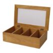 Picture of Olympia Hevea Wood Tea Box - CB808