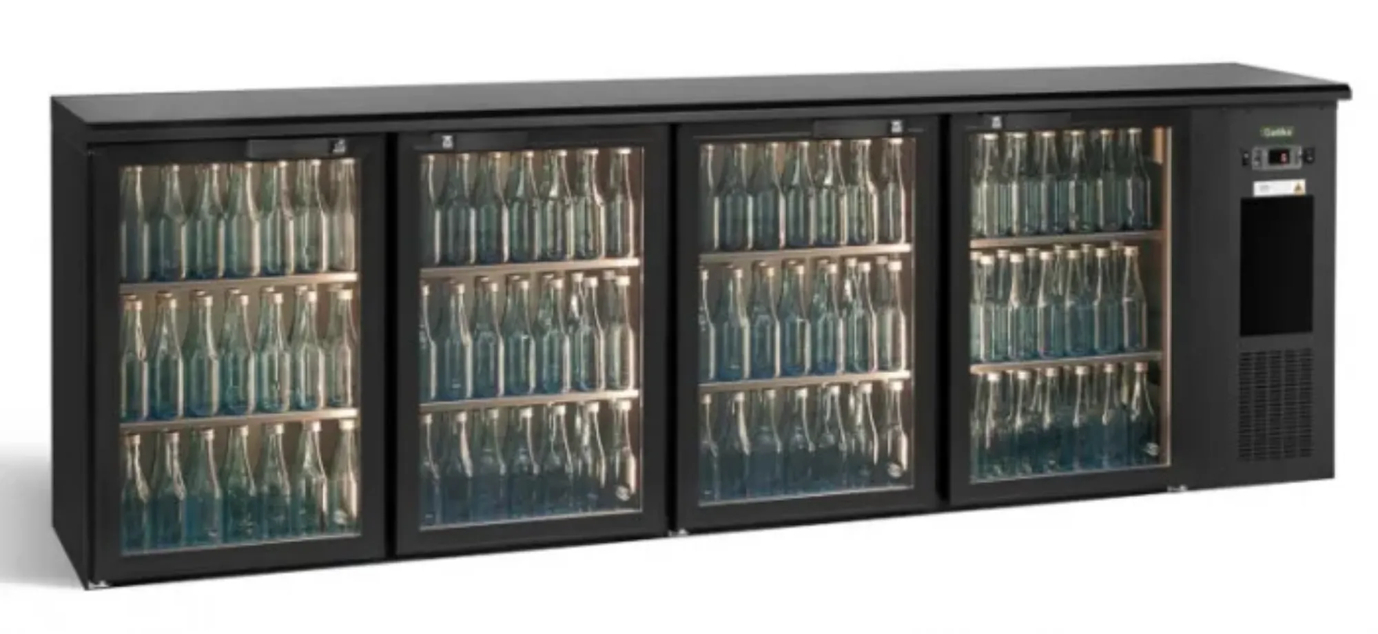 Picture of Gamko E3/2222GMU84 4 x Glass Door Under Counter Bottle Cooler 728 Litres - E3-2222GMU84