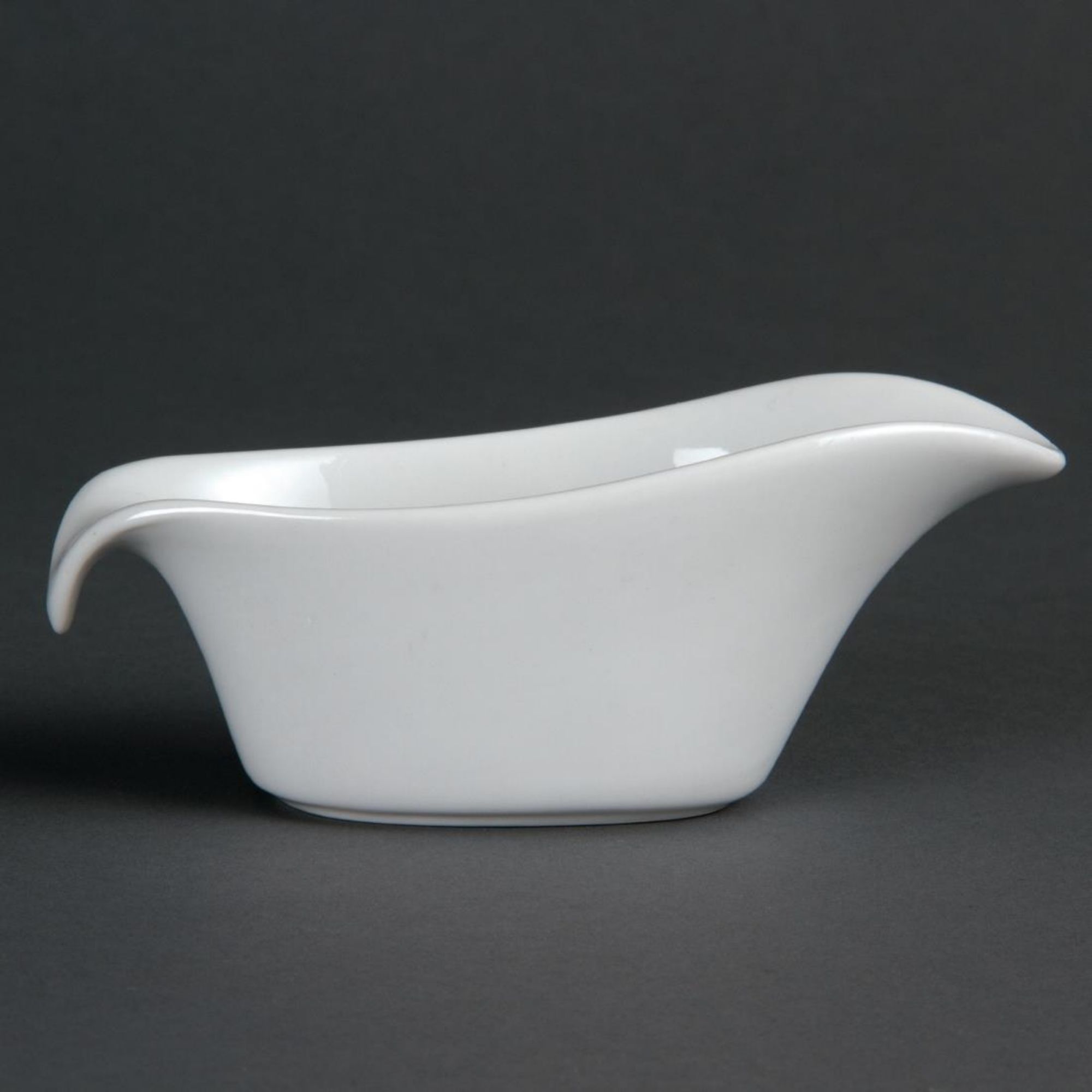 Picture of Olympia Whiteware Gravy Boats 85ml 3oz (Pack of 6) - CB707