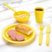 Picture of Olympia Kristallon Polycarbonate Plates Yellow 230mm (Pack of 12) - CB767