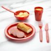 Picture of Olympia Kristallon Polycarbonate Plates Red 230mm (Pack of 12) - CB770