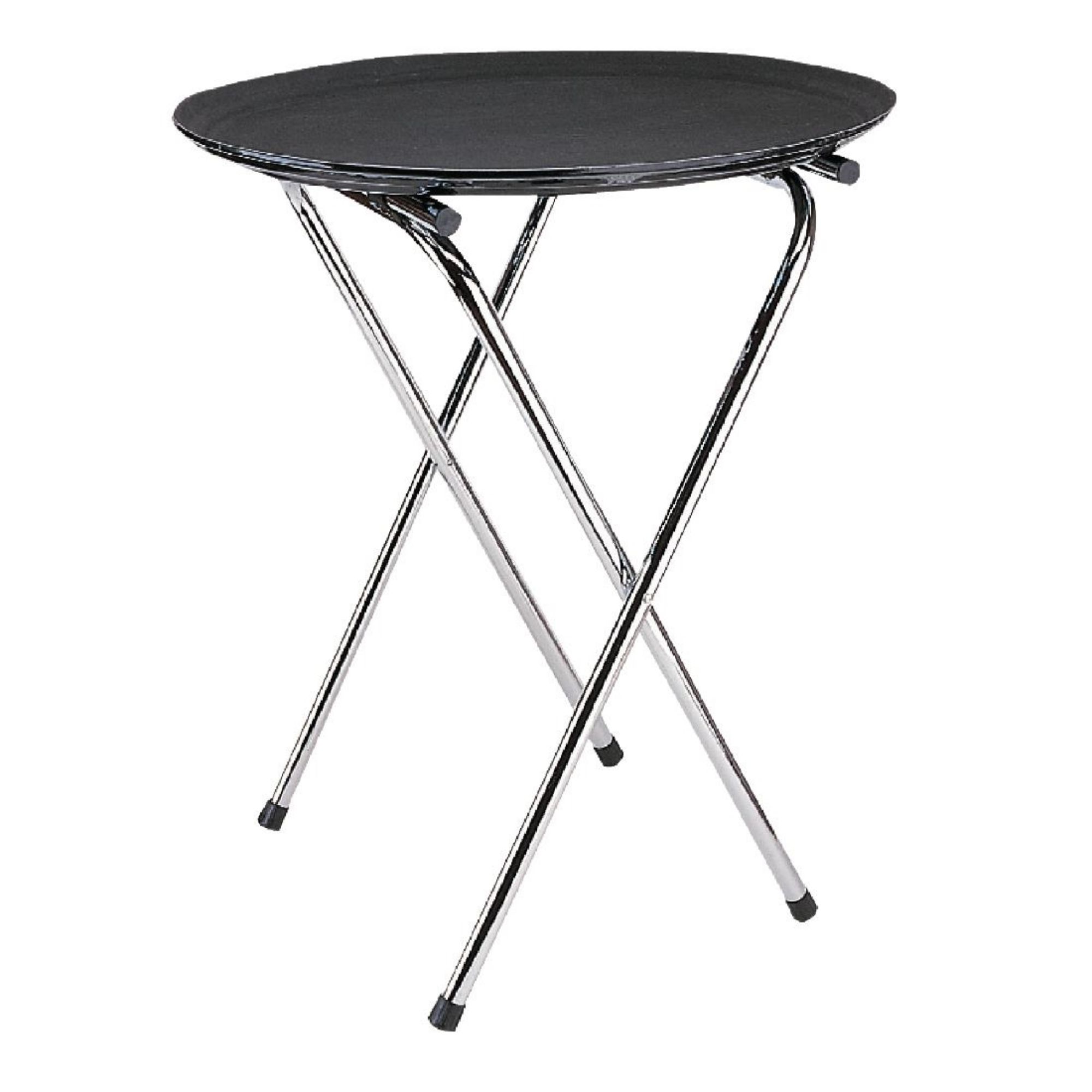 Picture of Olympia Chrome-Plated Steel Folding Tray Stand - C163