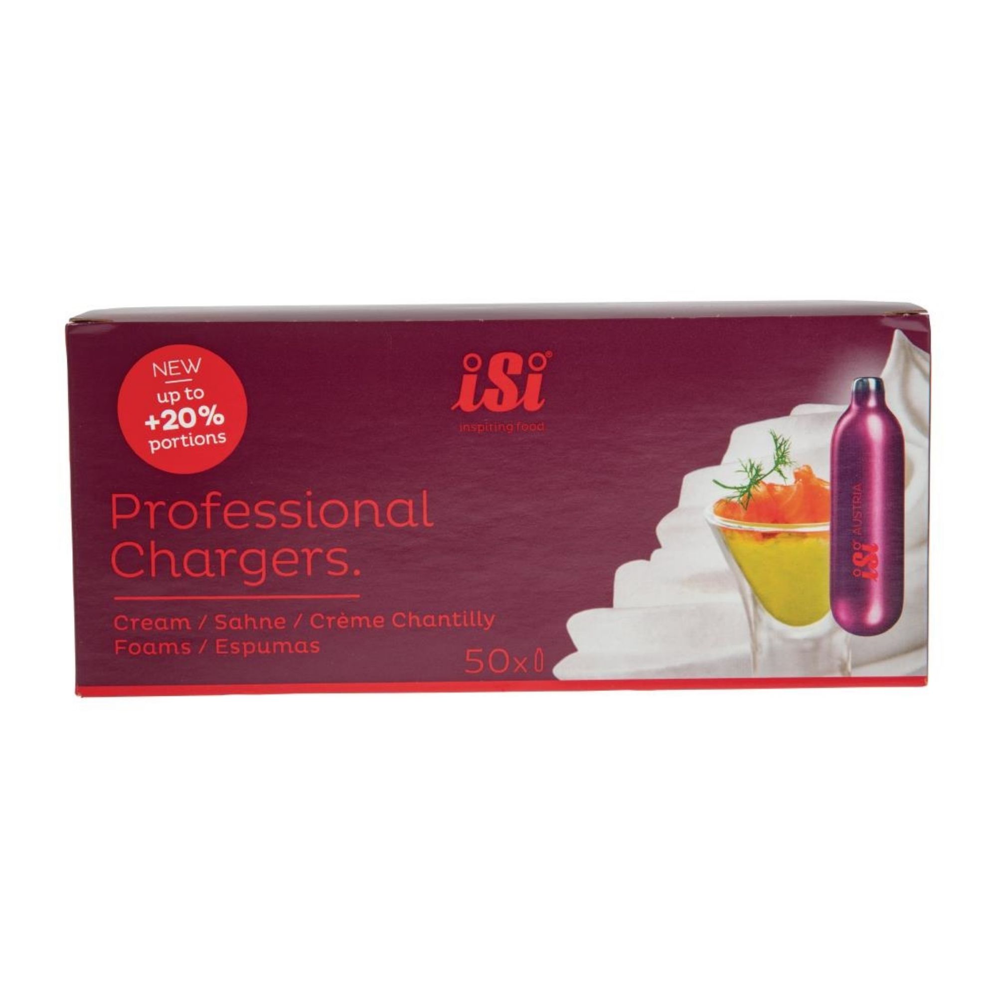 Picture of iSi Whipper Charger Bulbs (50 Pack) - CB505