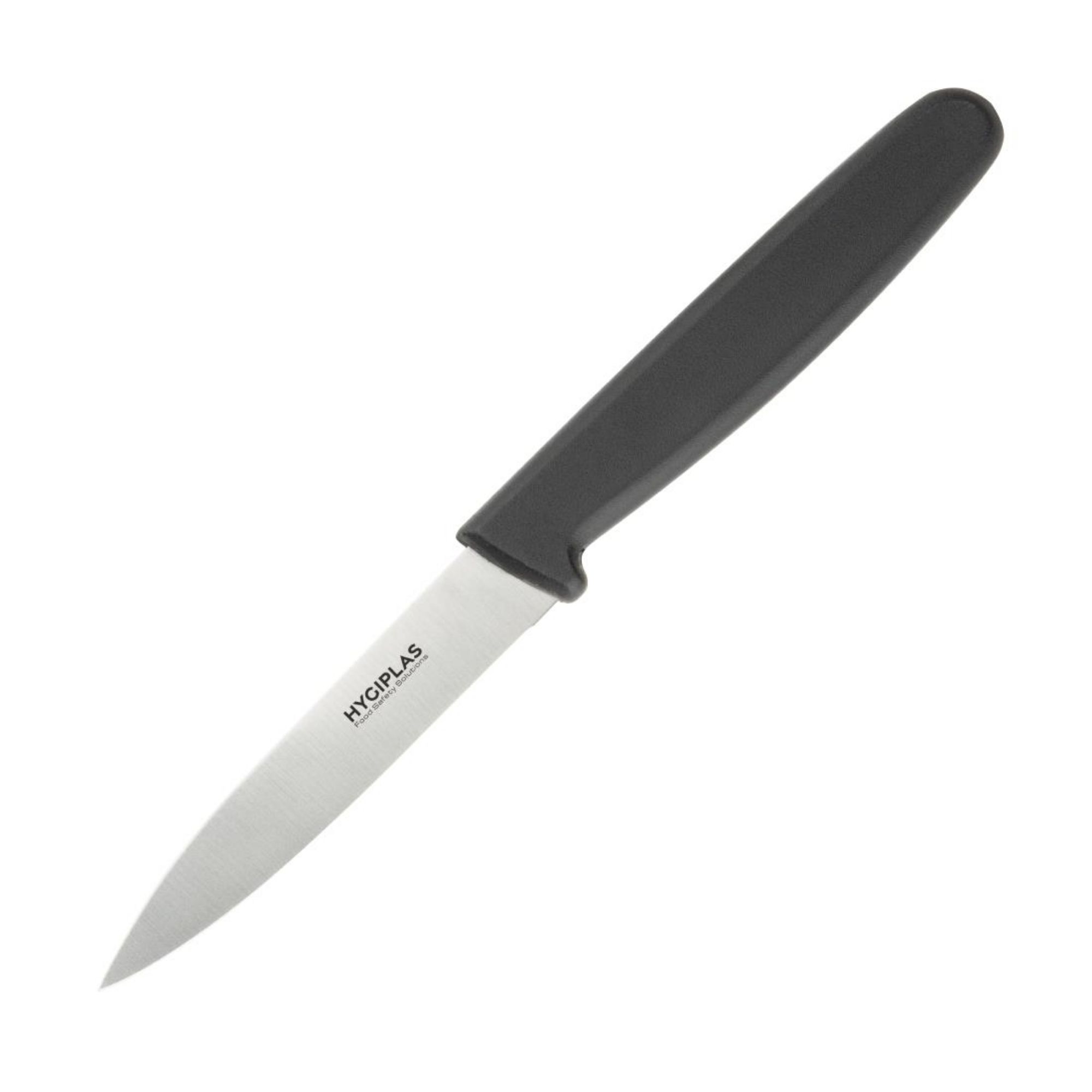 Picture of Hygiplas Straight Blade Paring Knife Black 8.5cm - C268