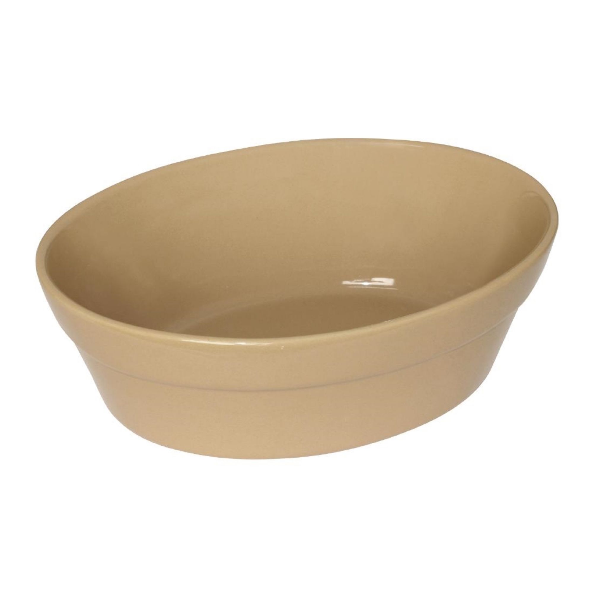 Picture of Olympia Stoneware Oval Pie Bowls 145 x 104mm (Pack of 6) - C104