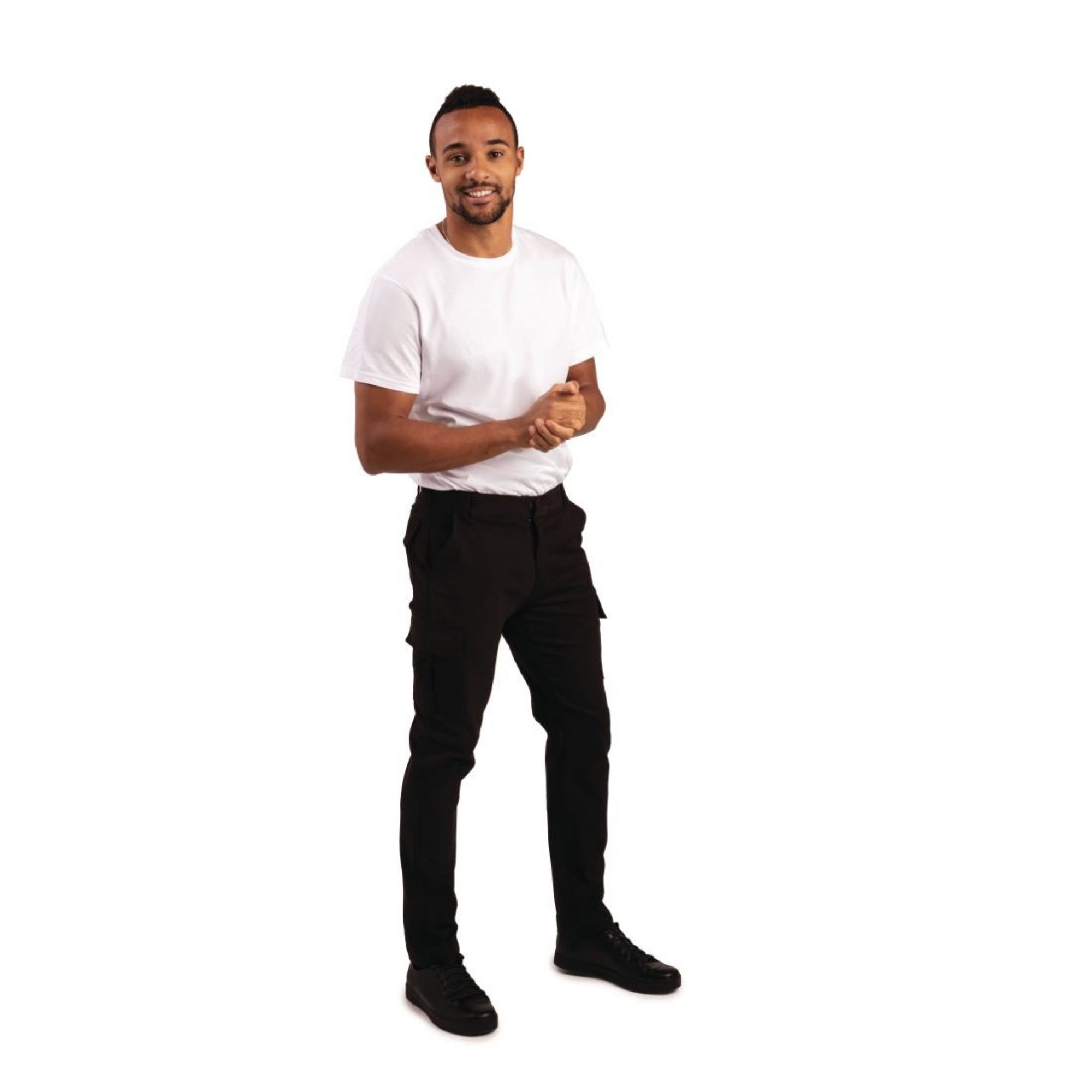 Picture of Stretch Slim Combat Trousers Black 34 - BB463-34