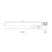 Picture of BLIZZARD 1/4 Gastronorm Prep Top With Glass Cover 1500MM(W) - TOP1500-14CR