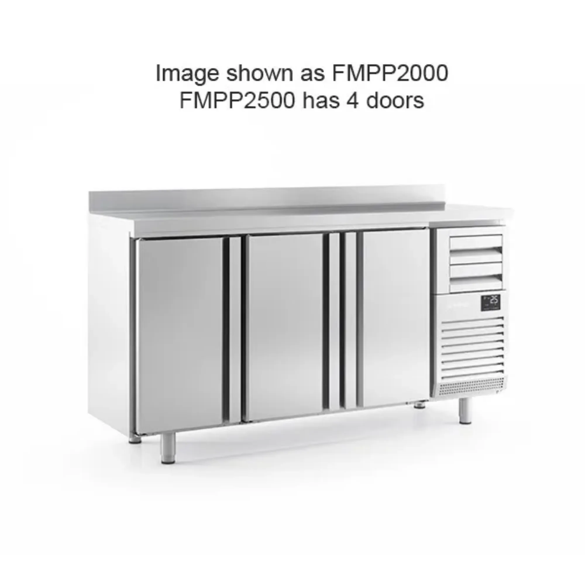 Picture of Infrico 4 Door Tall Back Bar Counter With Upstand 695L - FMPP2500