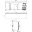 Picture of Infrico 4 Door Tall Back Bar Counter With Upstand 695L - FMPP2500