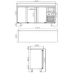 Picture of Infrico 3 Door Tall Back Bar Counter With Upstand 510L - FMPP2000