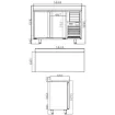 Picture of Infrico 2 Door Tall Back Bar Counter With Upstand 325L - FMPP1500