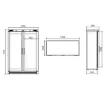 Picture of Infrico Upright Double Door Wine Cellar (200 Bottles) - EVV200MX