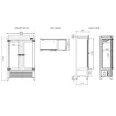 Picture of Infrico Upright Double Door Wine Cellar (180 Bottles) - EVV49R2G