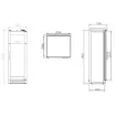 Picture of Infrico Upright Single Door Wine Cellar (100 Bottles) - EVV100
