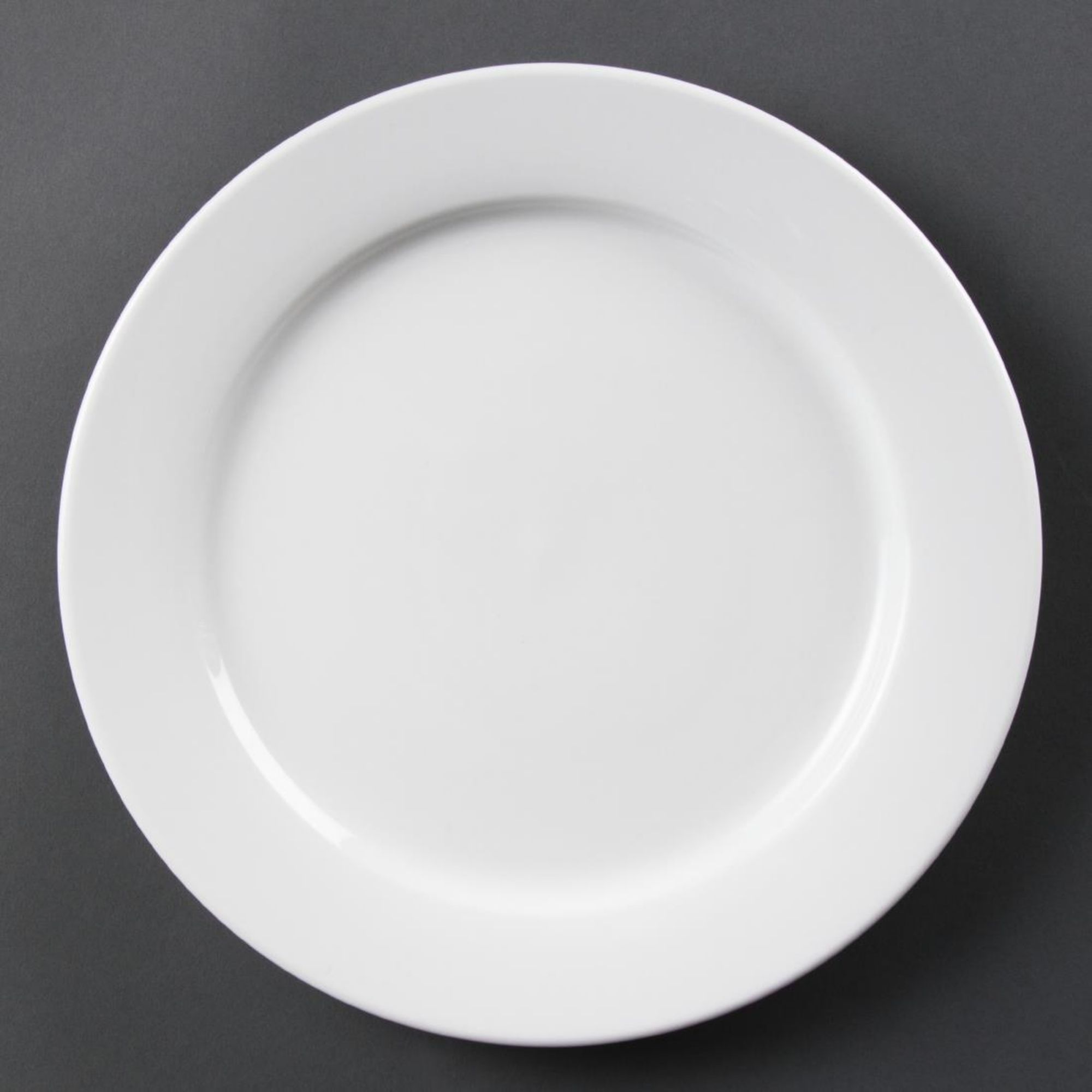 Picture of Olympia Whiteware Wide Rimmed Plates 280mm (Pack of 6) - CB482