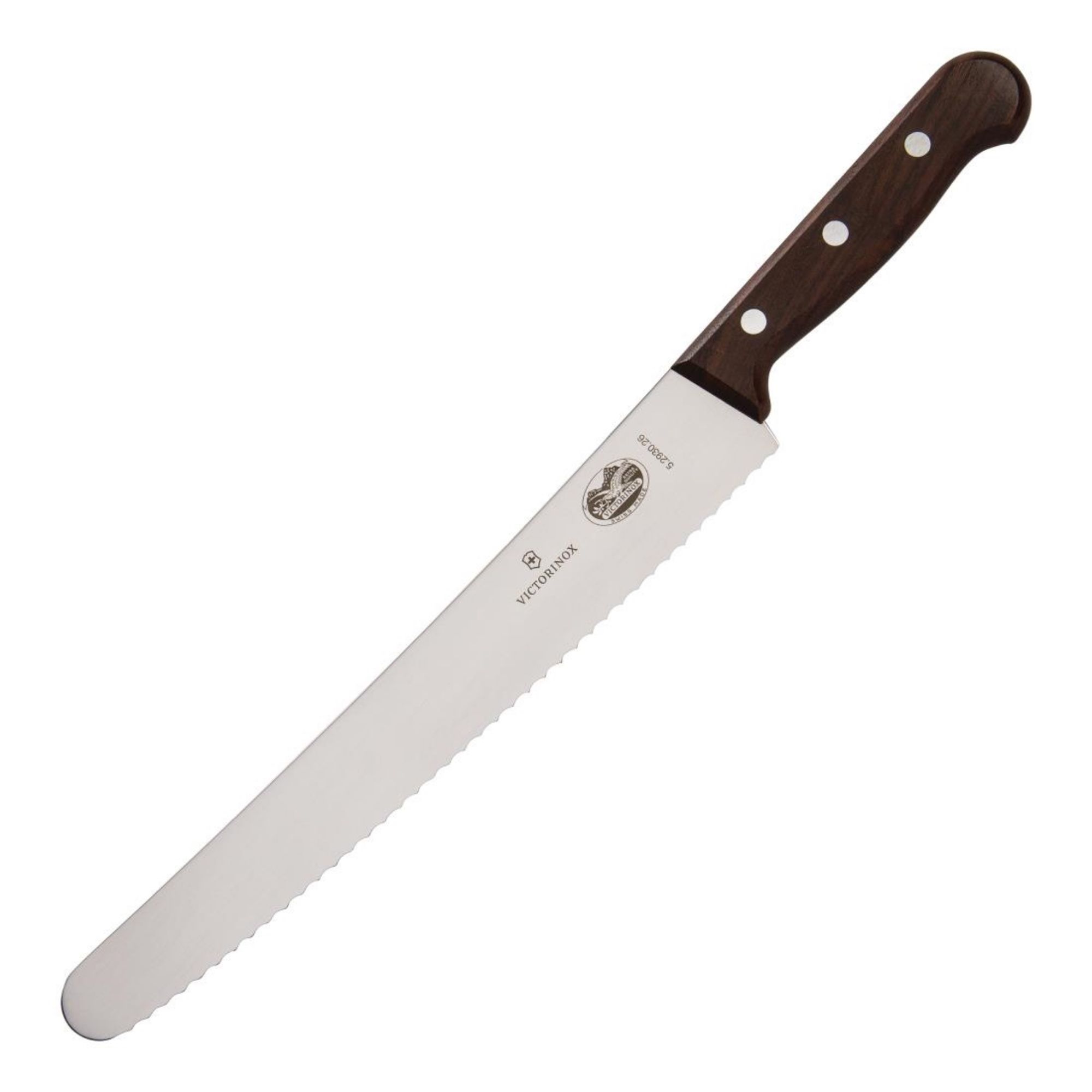 Picture of Victorinox Serrated Curved Blade Rosewood Pastry Knife 25.4cm - C735