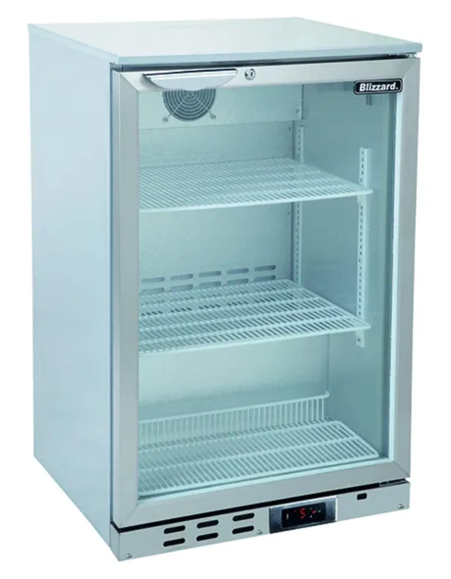 Picture of Blizzard Stainless Steel Beer Fridge Bottle Cooler (130 Bottles) - BAR1SS