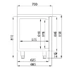 Picture of CombiSteel Counter 700 Freezer Negative Counter 3 Door Mono Block Energy Line - 7489.5135