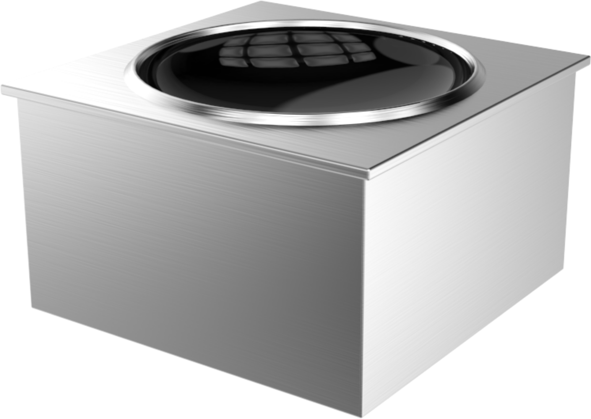 Picture of Chefsrange GXDIIHW-3 - Drop In Wok Induction Hob - 3Kw Power (Steel Surround) - GXDIIHW-3