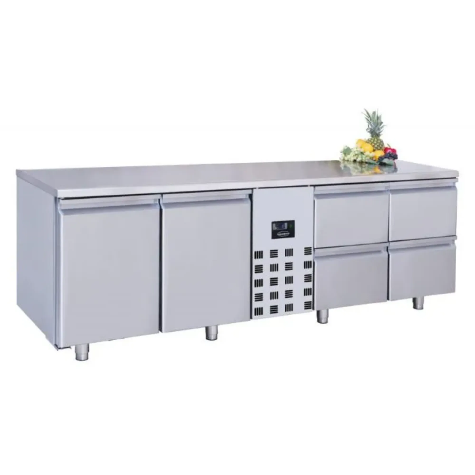 Picture of CombiSteel Counter 700 Refrigerator 2 Doors and 4 Drawers Mono Block - 7489.5370