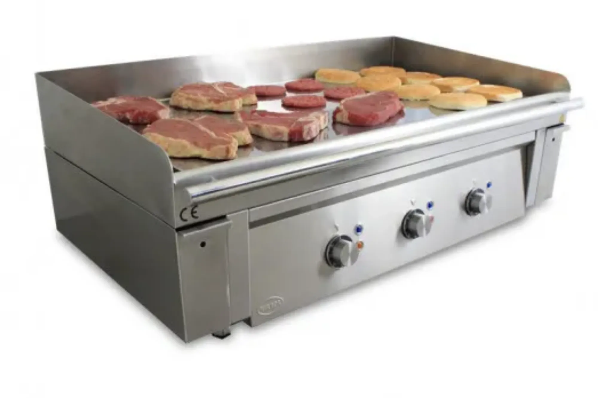 Picture of Mirror M1000E Heavy Duty Electric Chrome Griddle - Smooth Plate - M1000E