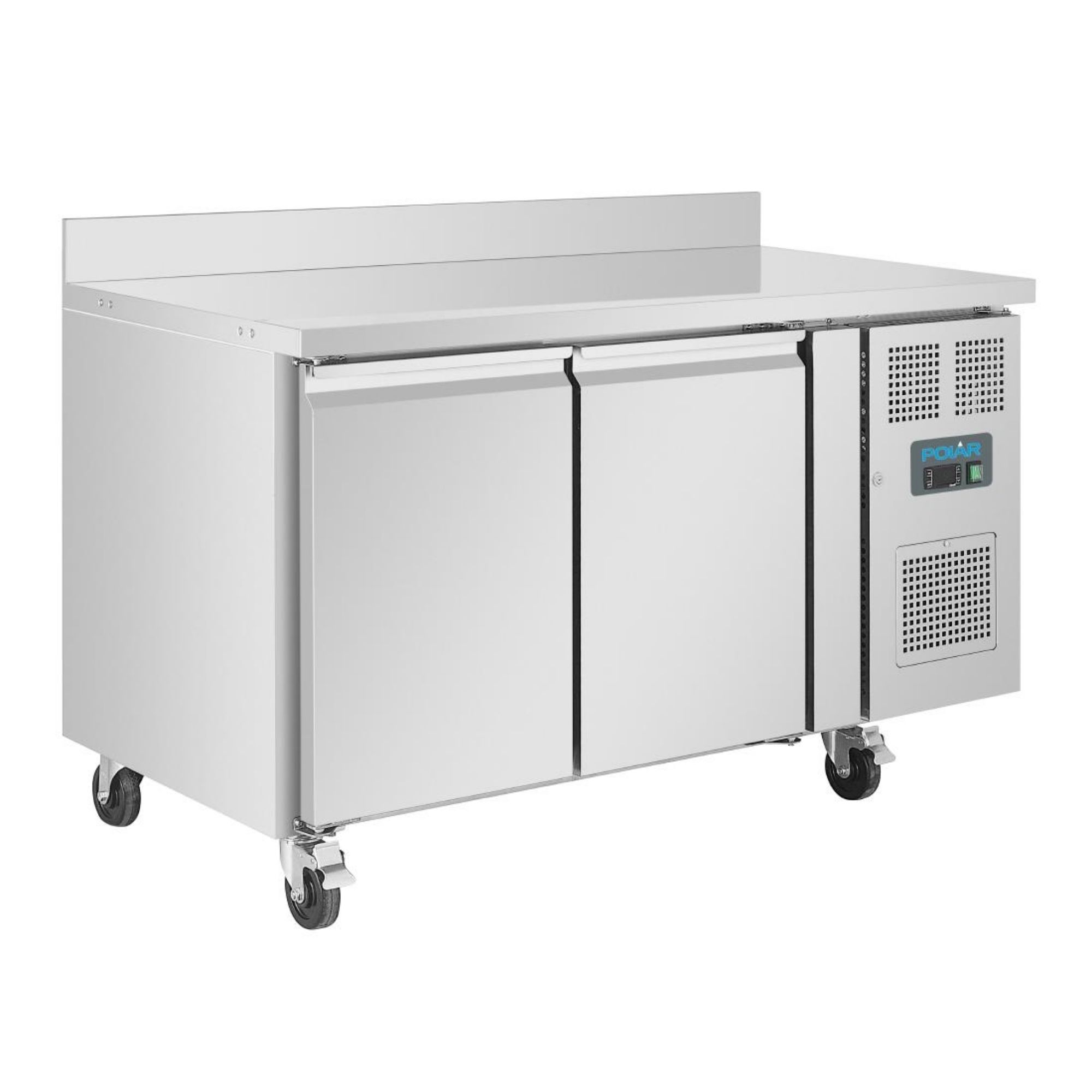 Picture of Polar U-Series Double Door Counter Freezer with Upstand 282Ltr - DL916