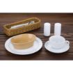 Picture of Olympia Stoneware Oval Pie Bowls 161 x 116mm (Pack of 6) - C108