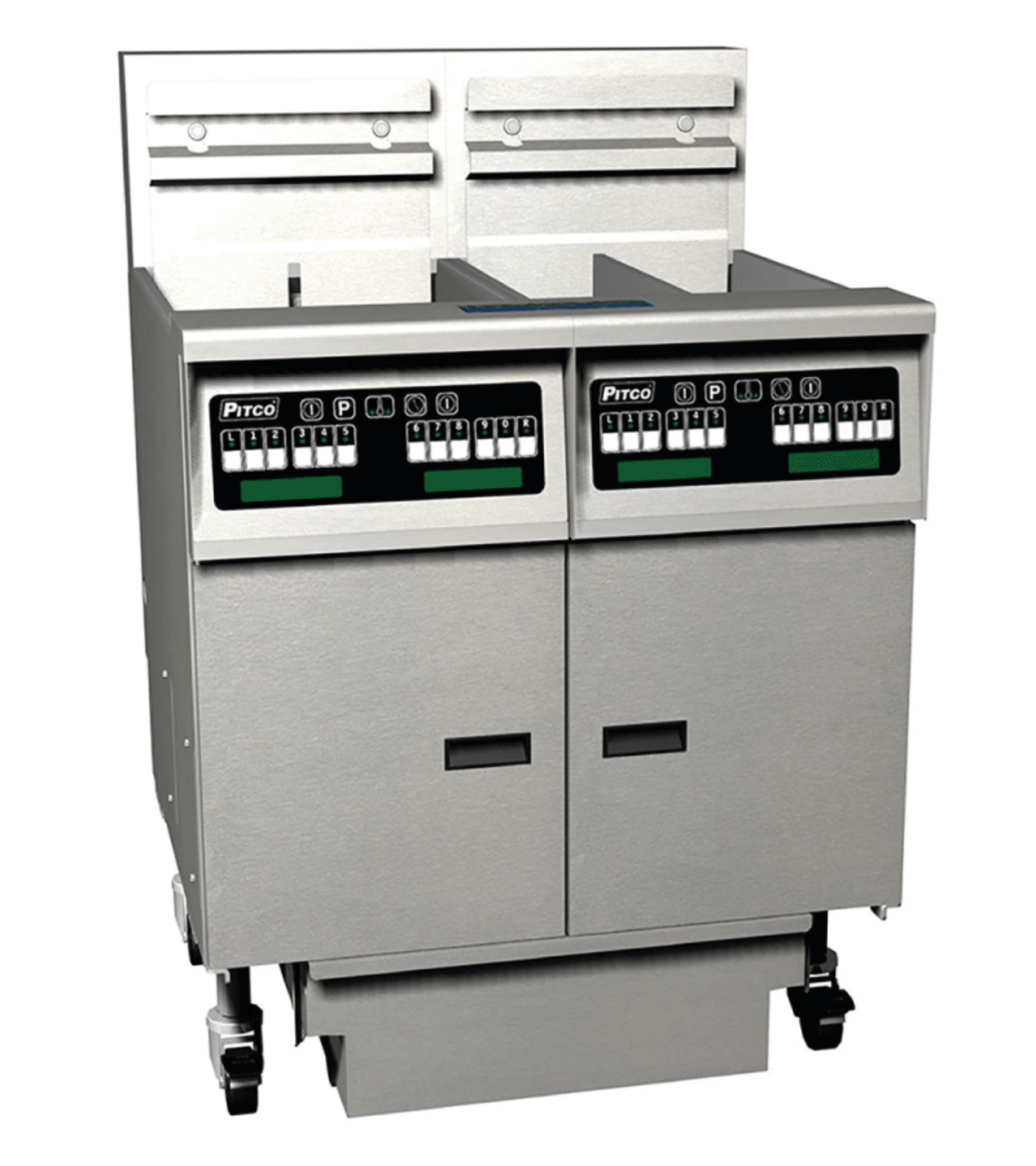 Picture of Pitco - SEH50/FD-FFF Commercial Freestanding Electric Fryer - SEH50/FD-FFF