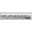 Picture of BLIZZARD 1/4 Gastronorm Prep Top with Glass Cover 2000MM(W) - TOP2000-14CR