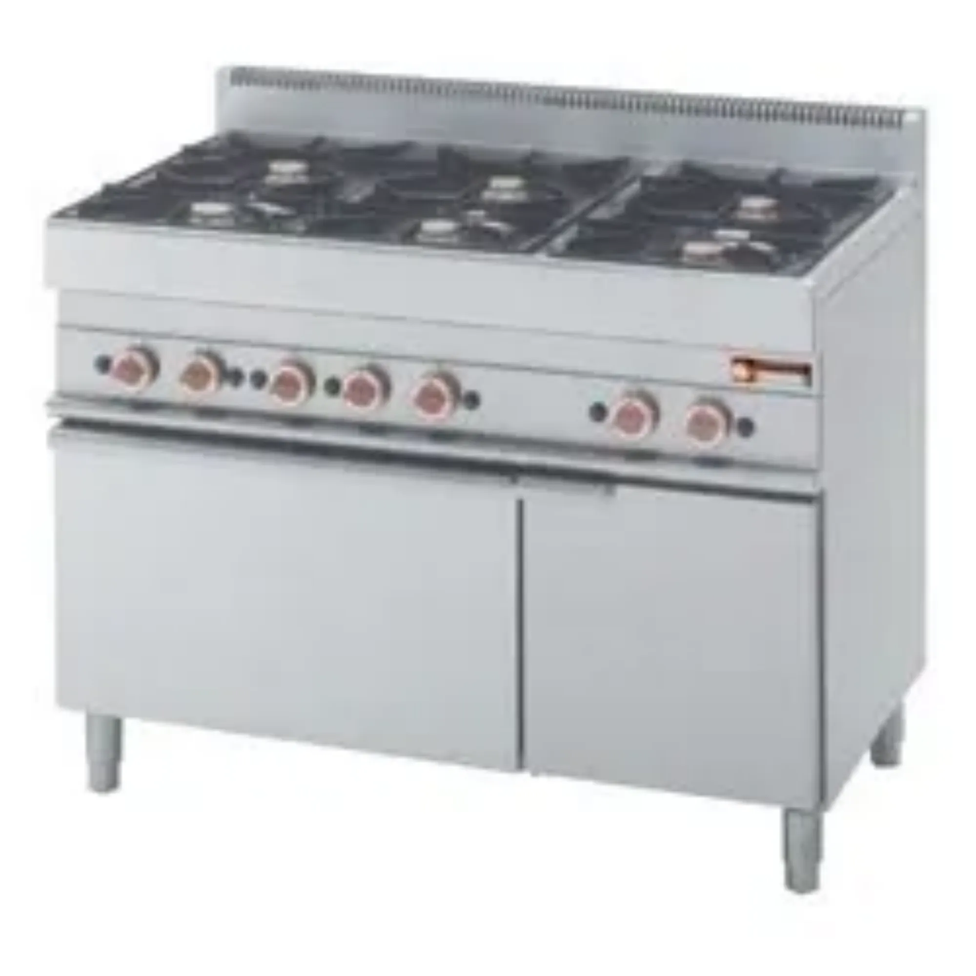 Picture of Diamond G65/6BFA11 Gas 6 Burner Range with Gas Oven and Neutral Cupboard - G65-6BFA11