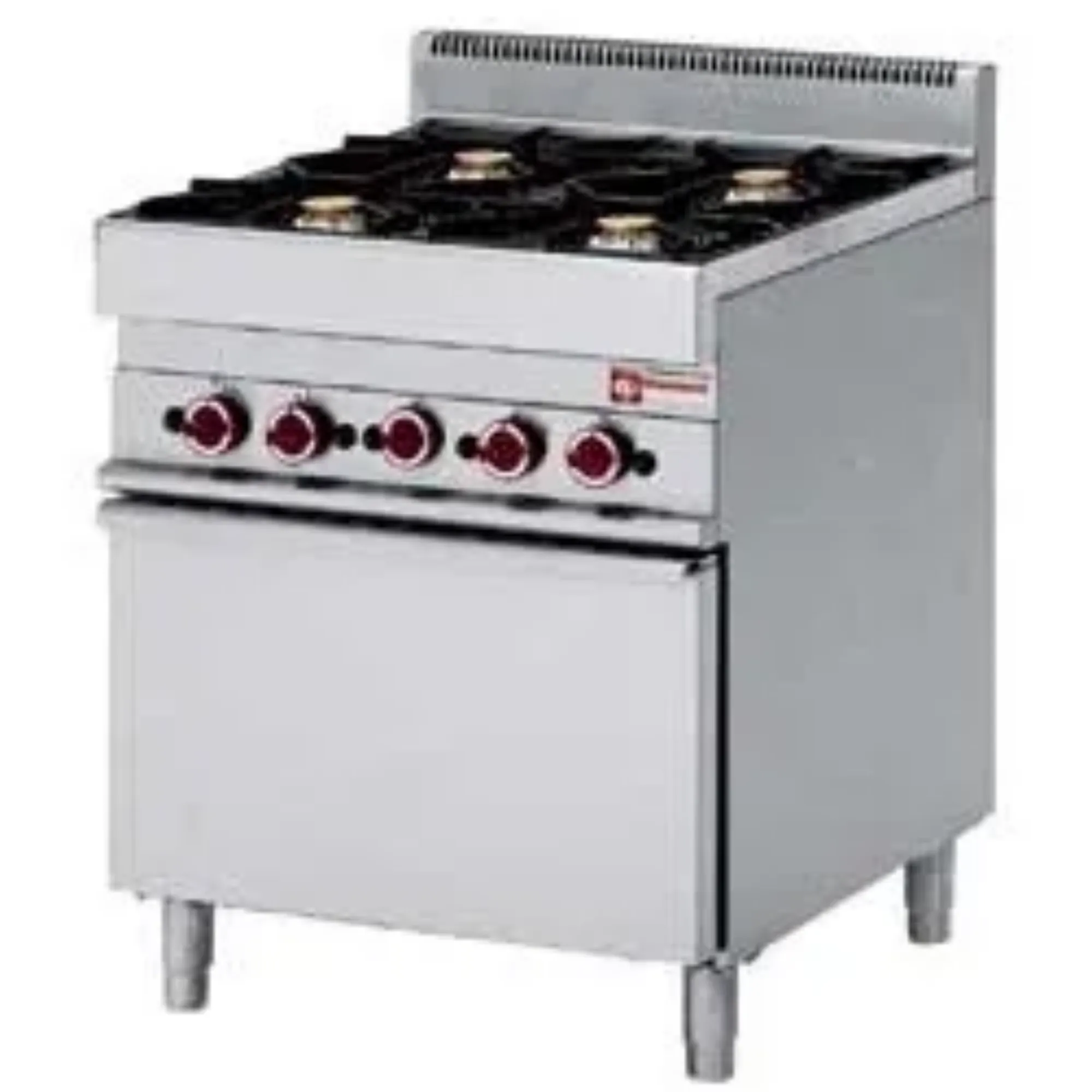 Picture of Diamond G65/4BF7 Floor Standing Gas 4 Burner Range with Electric Oven - G65-4BF7