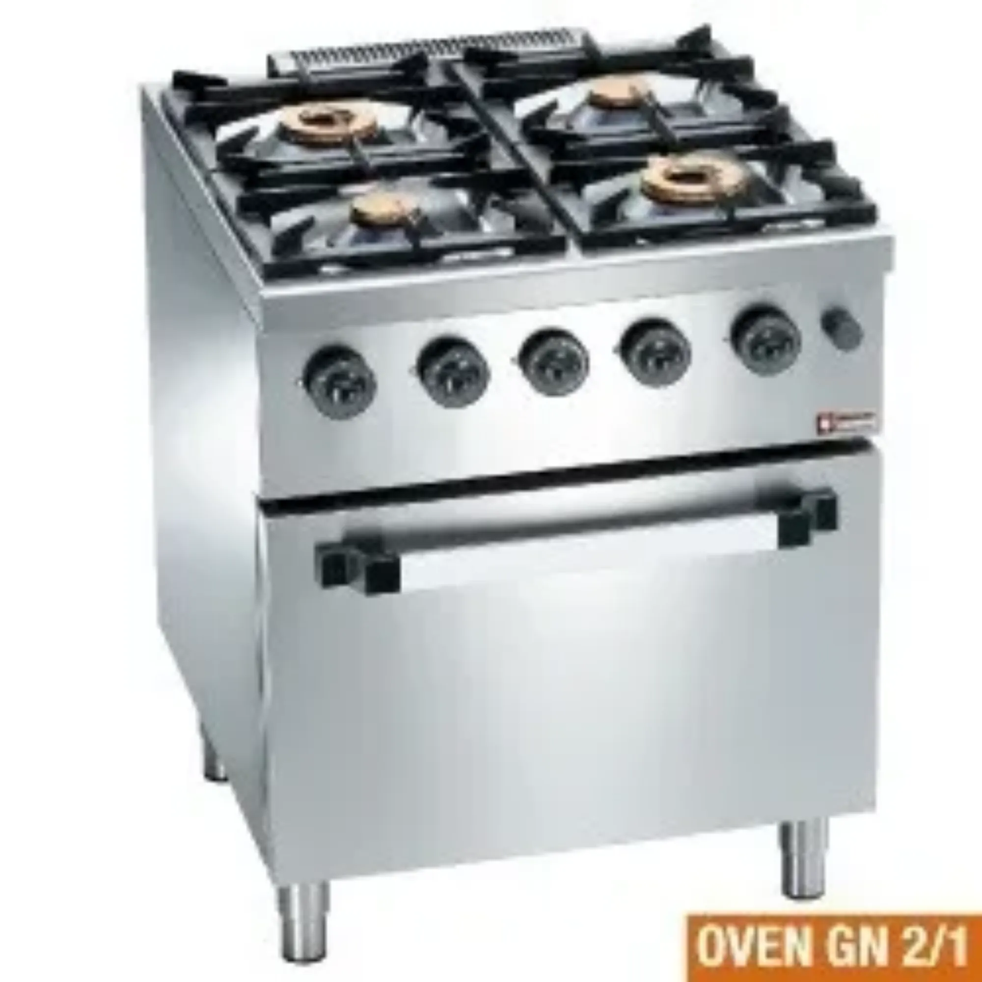 Picture of Diamond C4GF7-SP Heavy Duty Gas Range with Oven - C4GF7-SP
