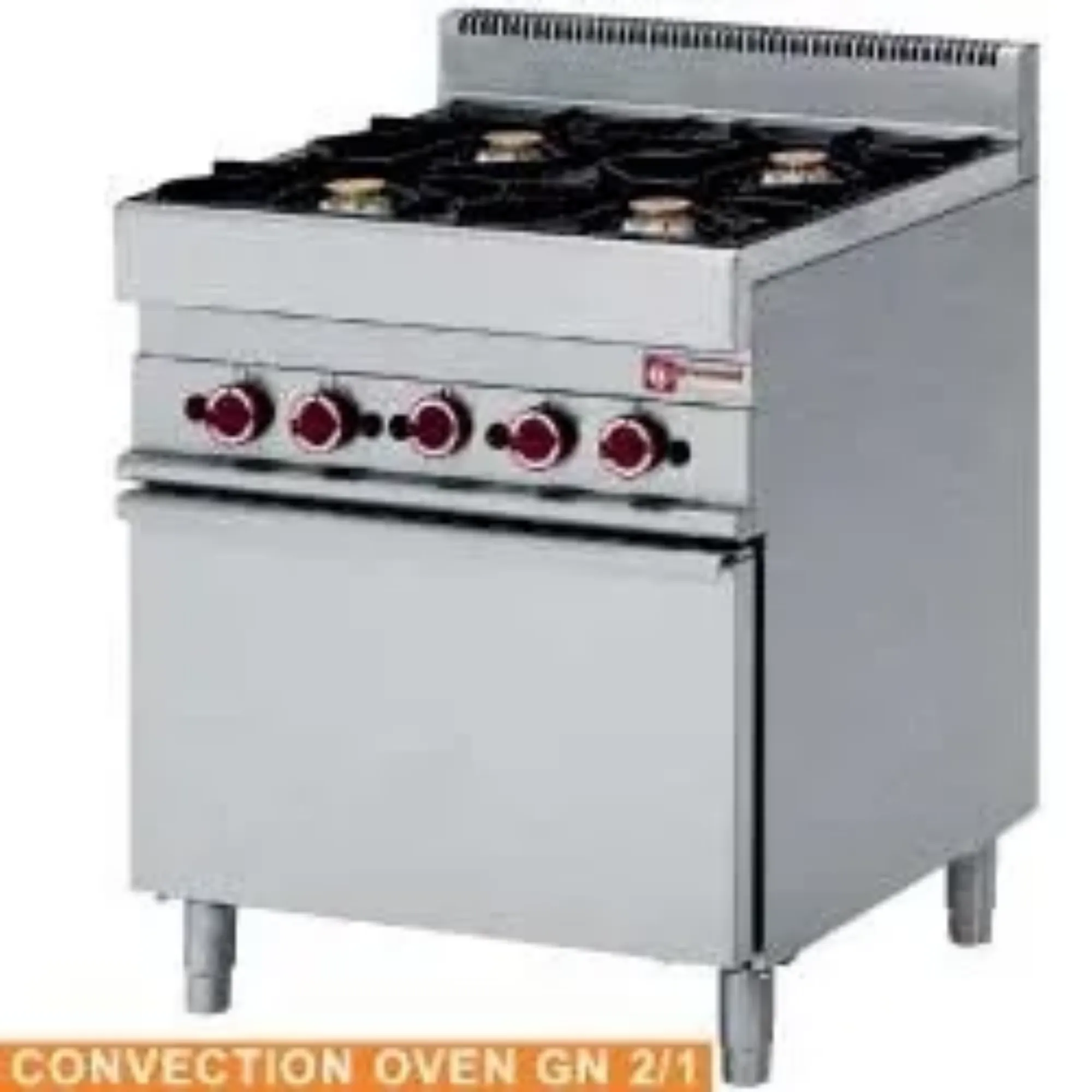 Picture of Diamond G65/4BFEV7 Floor Standing Gas 4 Burner Range with Electric Oven - G65-4BFEV7